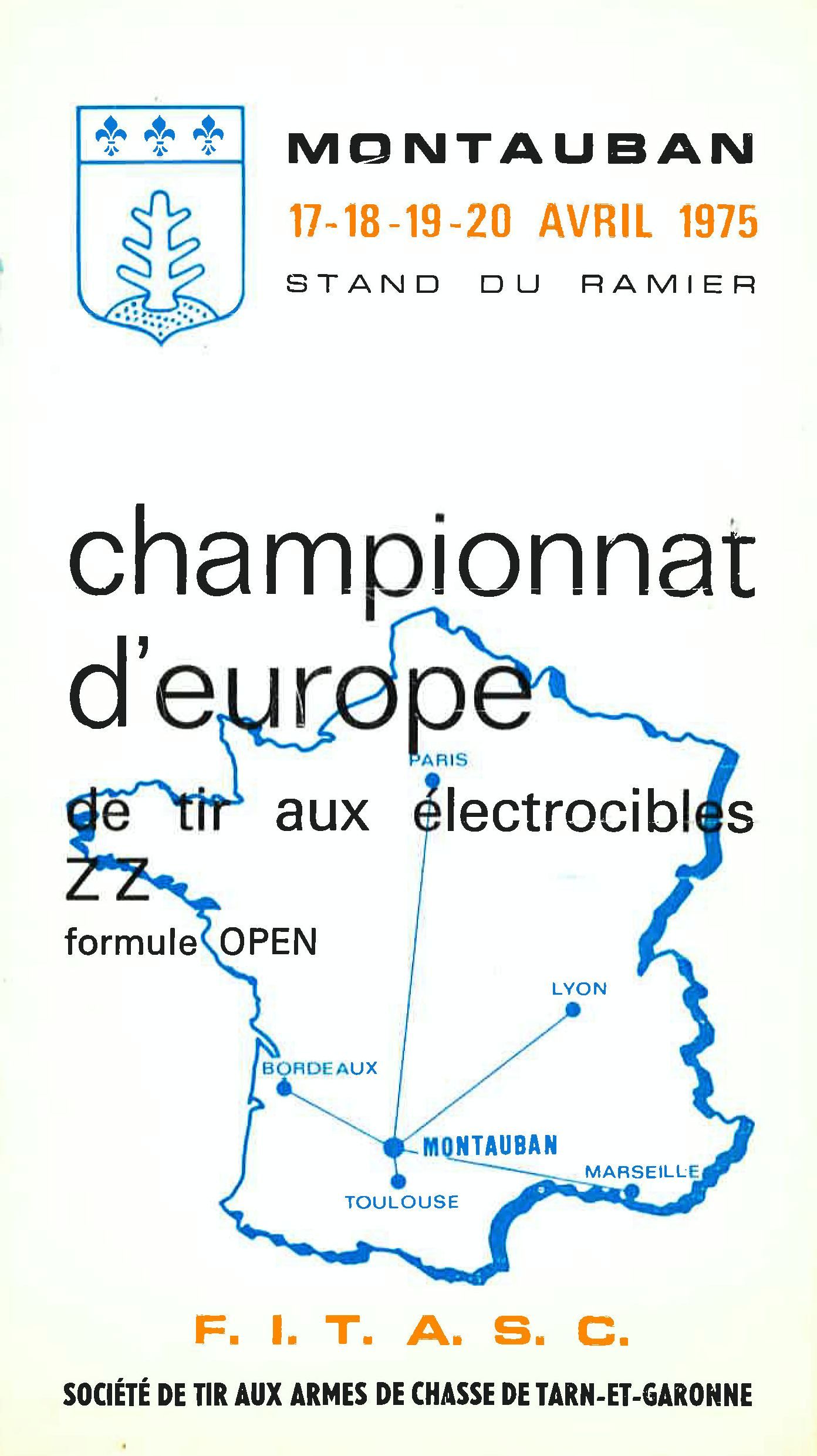 Championnat d'Europe de tir aux électrocibles, Montauban 1975